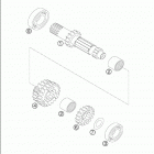450/525 SX RACING Transmission i - main shaft 450 / 525 sx  /  2005