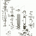 65 SX Monoshock wp disassembled  65 sx  /  2005 federbei...