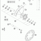 625 SXC Front wheel 21