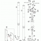 125 SX Front fork wp usd 48 125 sx  /  2005