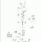 450/525 MXC RACING Rear brake control 250-525 / 2005