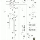 50 SX PRO JUNIOR LC Front fork marzocchi 50 senior lc  /  2005