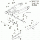 990 SUPERDUKE Swingarm 990 / 2005