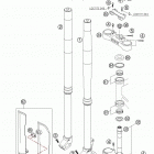 125 SX Front fork wp usd 48 125-200 exc  /  2005