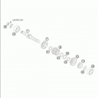 85 SX Transmission i - main shaft 85 sx  /  2005