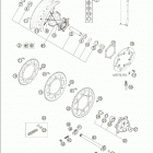 640 LC4 SUPERMOTO Rear wheel 640 / 2005