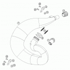 250 SX Exhaust pipe 250-300 / 2005