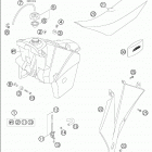 450/525 MXC RACING Tank · seat · cover 250-525 exc  /  2005