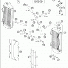 250 SX Cooling system 250-300 exc  /  2005