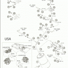 950 ADVENTURE Evaporative canister carburetor 950 usa  /  2005