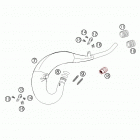 125 SX Exhaust pipe 125-200 / 2005