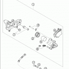 625 SMC Brake caliper rear 625-660 / 2005
