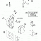 625 SMC Brake caliper front 625-660 / 2005