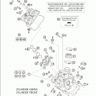 990 SUPERDUKE Cylinder head front 990 / 2005
