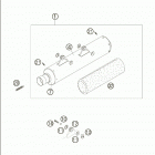 450/525 MXC RACING Exhaust silencer 450-525 sx  /  2005