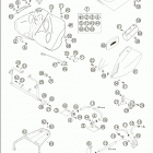 640 ADVENTURE Tank · seat · cover 640 / 2005