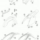 250 SX Mask, fenders 250 / 300
