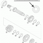 125/200 SX Transmission i - main shaft 125 / 200 exc