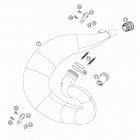 250 SX Exhaust pipe 250 / 300