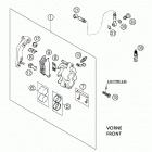 125/200 SX Тормозной механизм передний