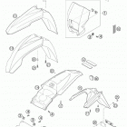 640 LC4 ENDURO Mask, fenders 640