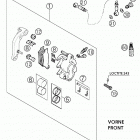 625 SXC Тормозной механизм передний