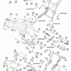 950 ADVENTURE S Frame, sub frame, engine protector 950