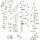 250 SX Shock absorber wp disassembled 250 / 300