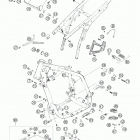 640 LC4 ADVENTURE Frame, sub frame 640