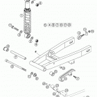 50 MINI ADVENTURE Swingarm, shock absorber 50 senior adv.