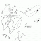 250 EXC RACING Tank, seat, cover 450 / 525 mxc