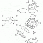 125/200 SX Cylinder, cylinder head 125 / 200