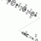 625 SXC Transmission i - main shaft 625