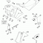 640 DUKE II Tank, seat, cover 640