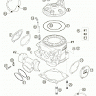 250 SX Cylinder, cylinder head 250 / 300