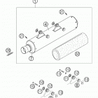 525 SMR Exhaust silencer 450 / 525