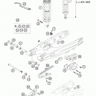 85 SX Swingarm, shock absorber 85