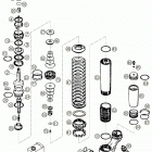 660 RALLYE FACTORY REPLICA Shock absorber wp disassembled