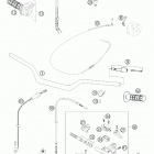 640 DUKE II Handlebar, controls 640