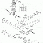 50 SX PRO JUNIOR LC Swingarm, shock absorber 50 senior lc