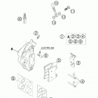 640 LC4 ENDURO Тормозной механизм передний supermoto 640