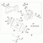 85 SX Brake caliper rear formula 85