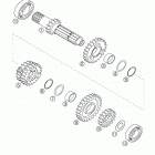 250 EXC RACING Transmission i - main shaft 250