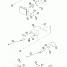 250 EXC RACING Head light, rear light, flasher 250 / 450 / 525