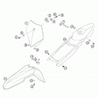 660 SUPERMOTO FACTORY REPLICA Mask, fenders 660