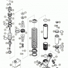 625 SXC Shock absorber wp disassembled 625