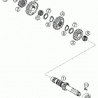 660 RALLYE FACTORY REPLICA I - antriebswelle transmission i - main shaft