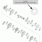 125/200 SX Transmission ii - countershaft 125 / 200 exc