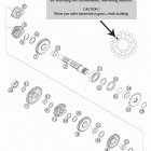 125/200 SX Transmission ii - countershaft 125 / 200 sx