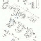 125/200 SX Rear wheel 125 / 200